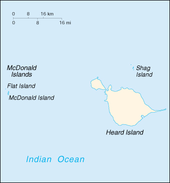 [Country map of Heard Island and McDonald Islands]