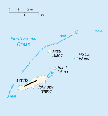 [Country map of Johnston Atoll]