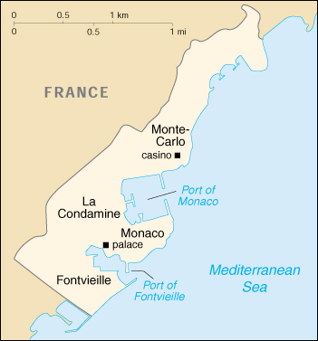 [Country map of Monaco]