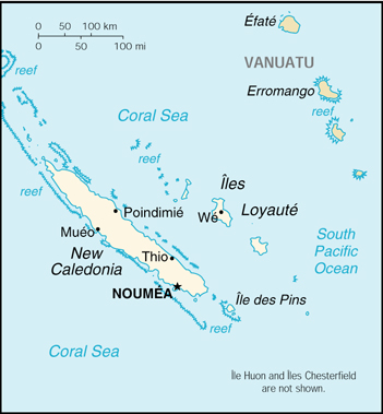 [Country map of New Caledonia]