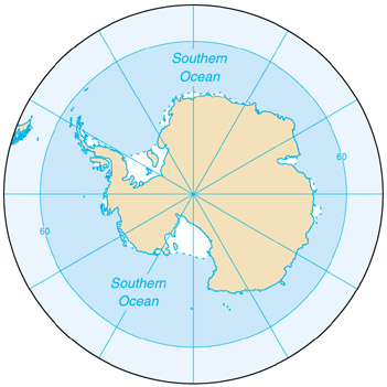 [Country map of Southern Ocean]