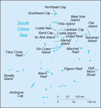 [Country map of Spratly Islands]