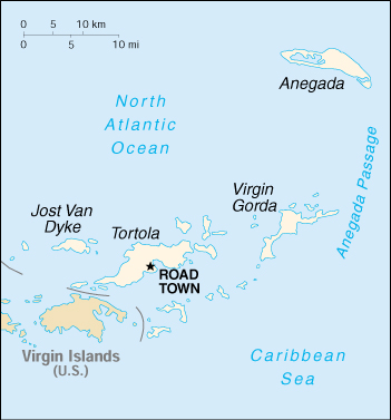 [Country map of British Virgin Islands]