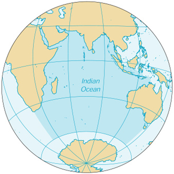 [Country map of Indian Ocean]