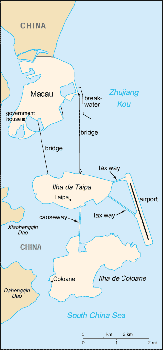 Map of Macau